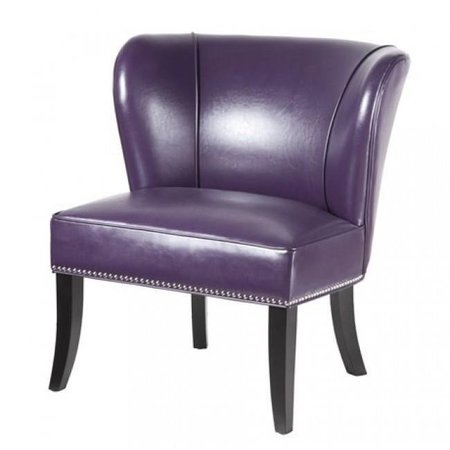 MADISON PARK Madison Park FPF18-0106 Park Hilton Armless Accent Chair ; Purple FPF18-0106